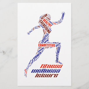 Fitness girl flyer