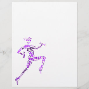 Fitness girl flyer