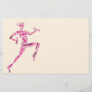 Fitness girl flyer