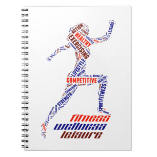 Fitness girl notebook