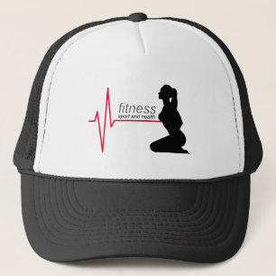 Fitness girl trucker hat