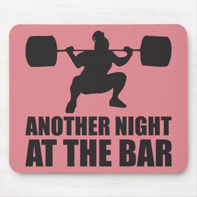 Fitness Girl Workout Gym Mouse Pad (Front)