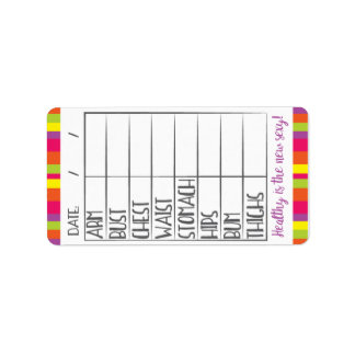 Fitness Goal Tracker - Healthy is the new sexy! Label