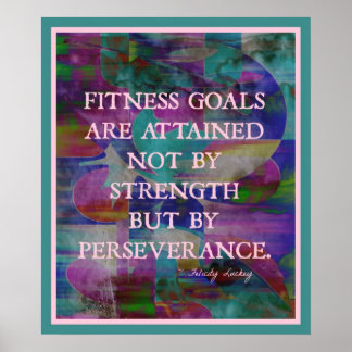 Fitness Goals in Color #007 Poster