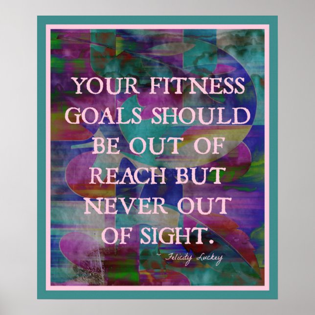 Fitness Goals in Colour #015 Poster (Front)