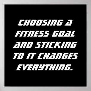 Fitness Goals Poster
