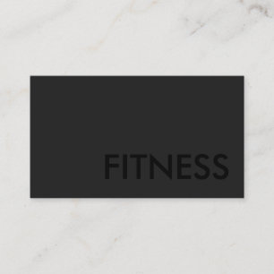 Fitness Gris clair Carte de visite extérieur Noir 