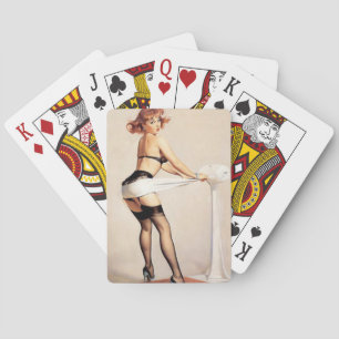Fitness Guru Pin Up Playing Cards