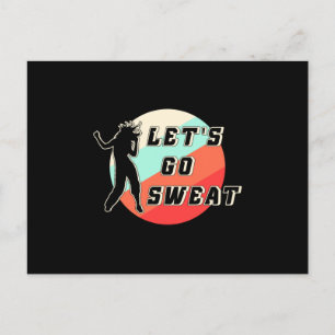 Fitness Gym Dance Dancing Workout Sport Gift Idea Postcard