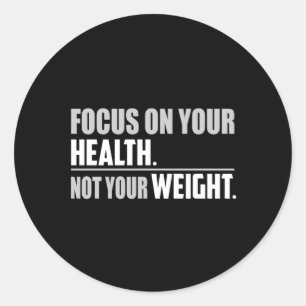 Fitness Gym Exercise Workout Sport Funny Gift Idea Classic Round Sticker