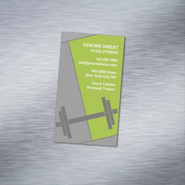 Fitness Gym Magnetic Business Card (In Situ)