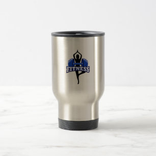 FITNESS GYM MOTIVATIONAL DESIGN TRAVEL MUG