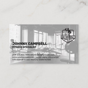 Fitness Gym   Personal Trainer Business Card