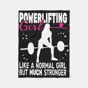 Fitness Gym Powerlifter Powerlifting Weightlifting Fleece Blanket