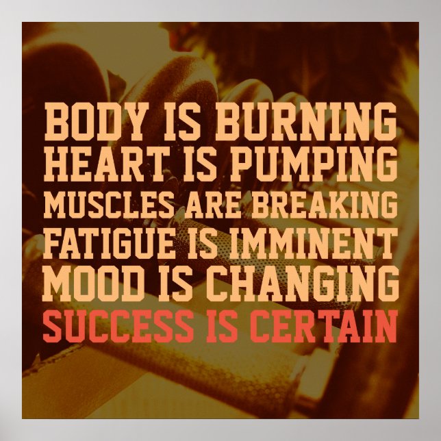 Fitness gym workout inspiration style cover poster (Front)