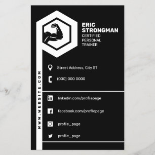 Fitness inspired black flyer