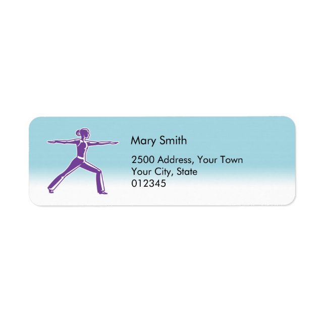 Fitness Instructor Address Label (Front)