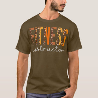 Fitness Instructor leopard Fall Autumn Lovers Than T-Shirt