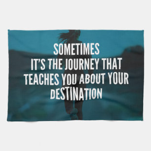Fitness Journey - Women's Workout Motivational Kitchen Towel