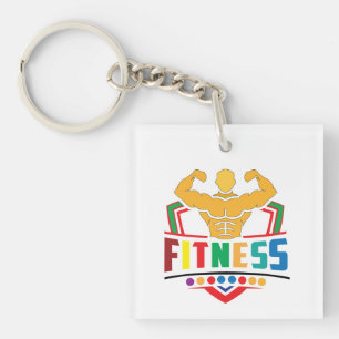 Fitness Lifestyle – Train Hard Stay Strong Keychain