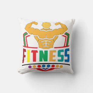Fitness Lifestyle – Train Hard Stay Strong Throw Pillow