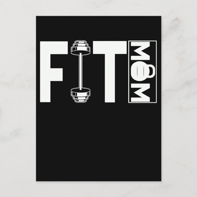 Fitness Mama Gym Weightlifting Mom Postcard (Front)