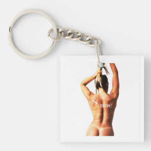 Fitness Model Tanlines Thunder_Cove  Keychain