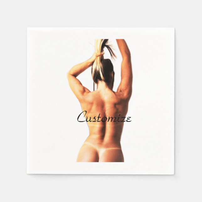Fitness Model Tanlines Thunder_Cove  Napkin (Front)