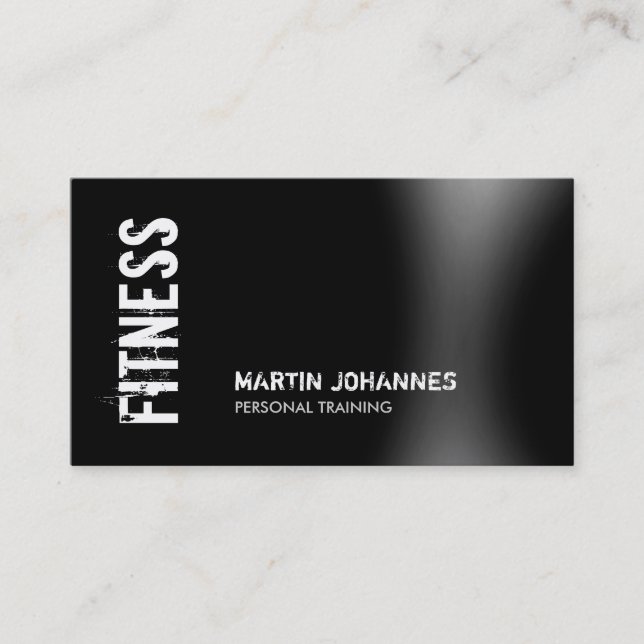 Fitness moderne Carte de visite de formateur perso (Devant)