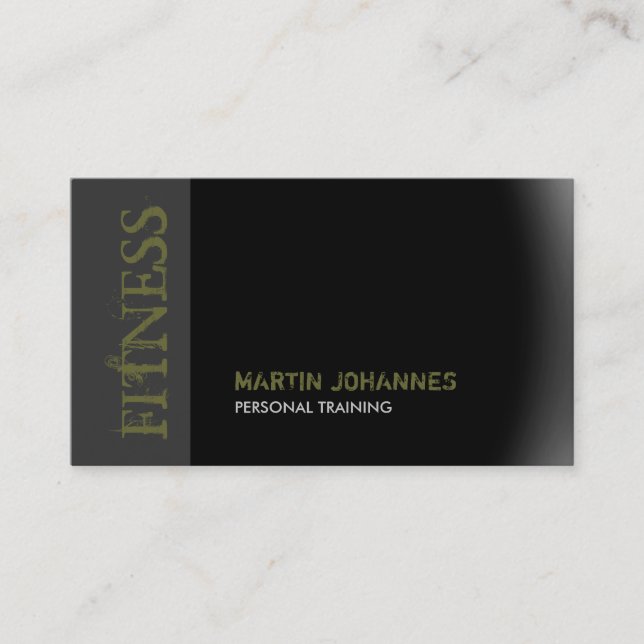 Fitness moderne Carte de visite de formation perso (Devant)
