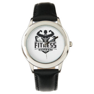 Fitness Motivation Graphic Strong & Active Life Watch