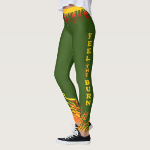 Fitness Motivation GREEN Leggings