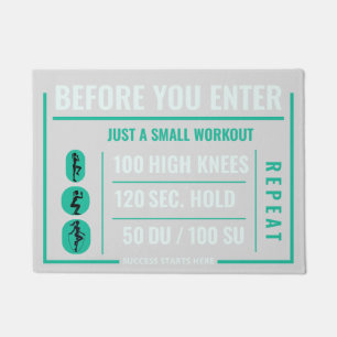 Fitness Motivation Starts at the Doorstep Doormat