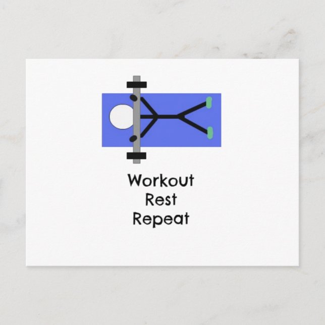 Fitness Motivational Message Postcard (Front)