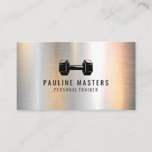 Fitness Nutrition   Personal Trainer   Dumbbell Appointment Card