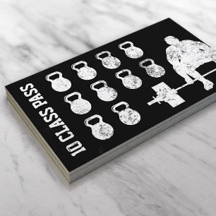 Fitness Personal Trainer Bodybuilder Loyalty Card