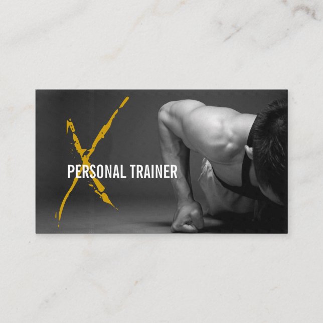 Fitness, Personal Trainer, Carte de visite (Devant)