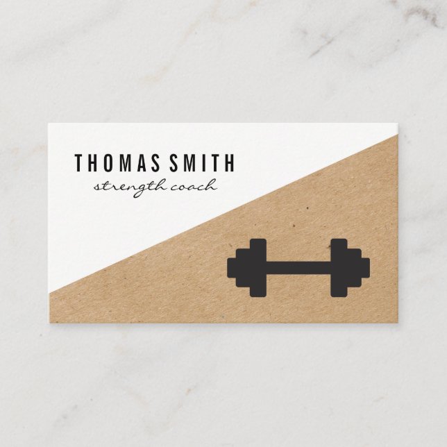 Fitness | Personal Trainer Coach Business Card (Front)