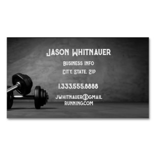 Fitness Personal Trainer, Fitness Instructor   Magnetic Business Card