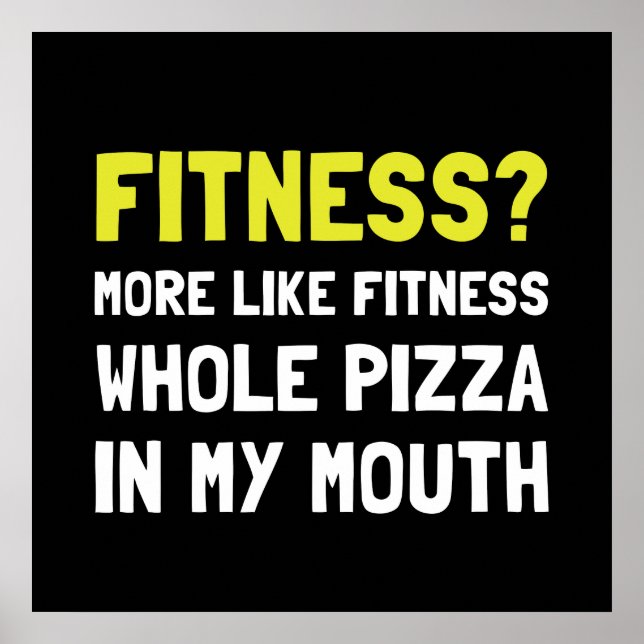 Fitness Pizza Poster (Front)