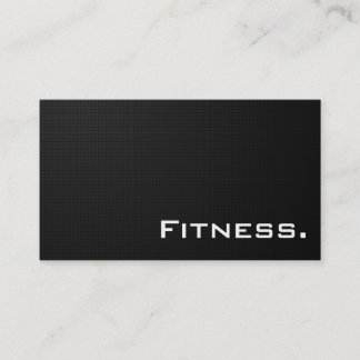 Fitness Professional Business Card- Modern Black Business Card