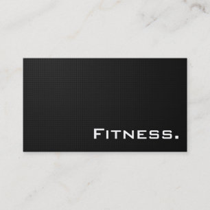 Fitness Professional Business Card- Modern Black Card