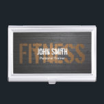 Fitness Professional Grunge Metal Personal Trainer Business Card Holder<br><div class="desc">Fitness Professional Grunge Metal Personal Trainer Business Card Holder.</div>