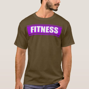 Fitness Purple Gym Fitness Workout Gym Saying Moti T-Shirt