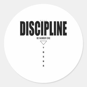 Fitness Quote Y2k Gym Training Ck Print Yoga Sport Classic Round Sticker