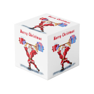 Fitness Santa Christmas Cube