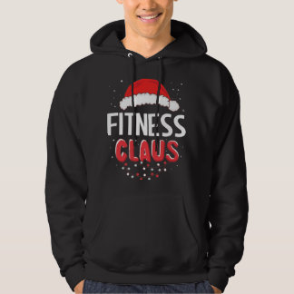Fitness Santa Claus Christmas Matching Costume Hoodie