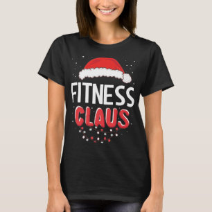 Fitness Santa Claus Christmas Matching Costume T-Shirt