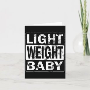 Fitness Saying Kraftsport - Light Weight Ba Card