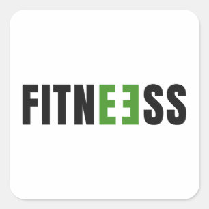 Fitness - Strengh - Gym Life - Working Out - Yoga Square Sticker